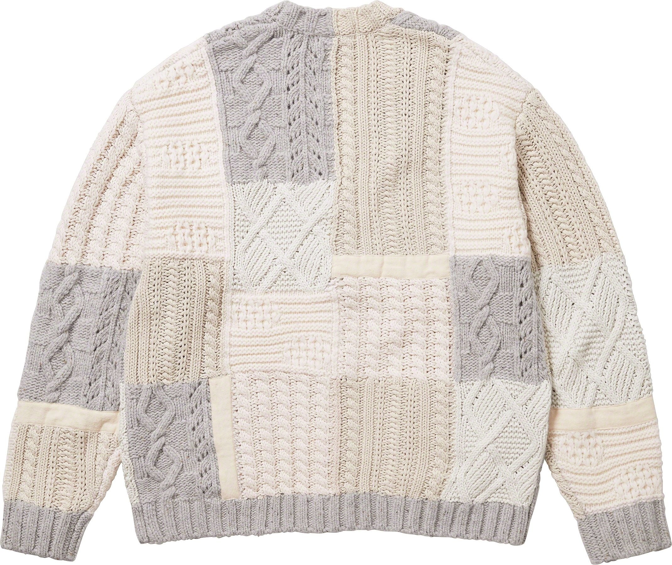 Patchwork Cable Knit Cardigan view 9